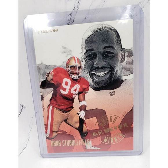 Dana Stubblefield 1994 Fleer Award Winners #5 San Francisco 49ers - Picture 1 of 4
